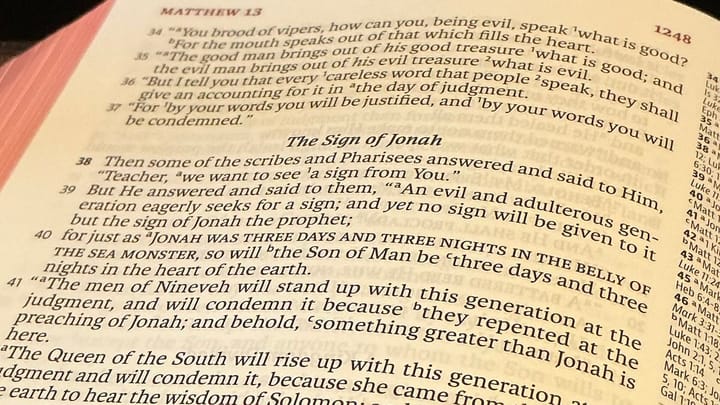 Something Greater Than Jonah Is Here (Jonah 2:10–3:5)